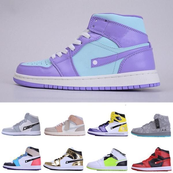 

og mid 1 high jumpman 1s basketball shoes mens shoes sneakers unc royal blue women trainers metallic gold sports running shoes, Black