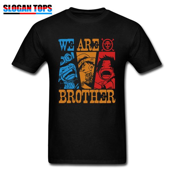 

we are brothers japan anime tshirt one piece luffy ace summer round collar & tees graphic europe hooded sweatshirt hoodie men t shirt