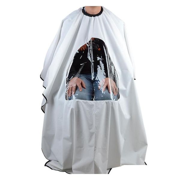 

professional salon barber cape hairdresser hair cutting gown cape with viewing window apron waterproof clot qylxzh bdehair