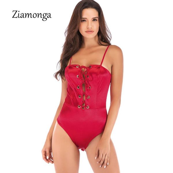 

ziamonga hollow out lace up bodysuit women bandage beach party jumpsuit summer holiday fitness body femme new bodysuits, Black;white