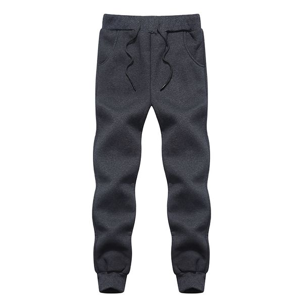 

male 2021 winter wool new arrival cotton solid fashion sweatpants quality cashmere warm pants 6b2 i8rh, Black