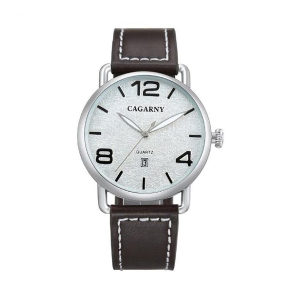 Relógios de relógio de relógio impermeável auto data casual homens relógios de quartzo homem homem genuíno pulseira de couro moda relógio de luxo