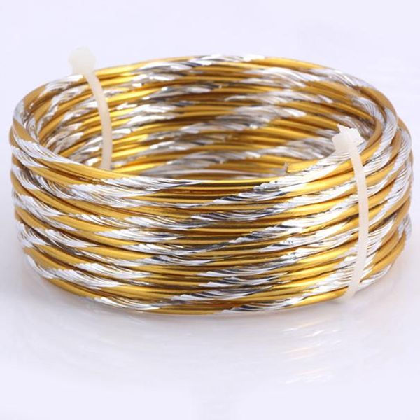 

1m/5m lot 2.0mm various patterns aluminum wire gold/silver soft craft versatile new metal wire diy handmade jewelry making wmtaqh comb2010