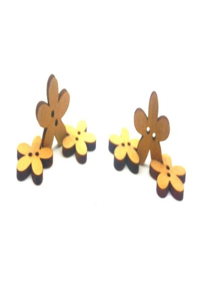 

50pcs 2 holes garment flower wooden decorative buttons fit diy sewing scrapbooking accessories crafts 50pcs 2 holes wmtosr xhhair