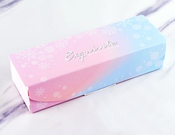 

lbsisi life 5pcs candy cookie biscuit nougat paper boxes thank you merry christmas hand made gift box bbyeol packing2010