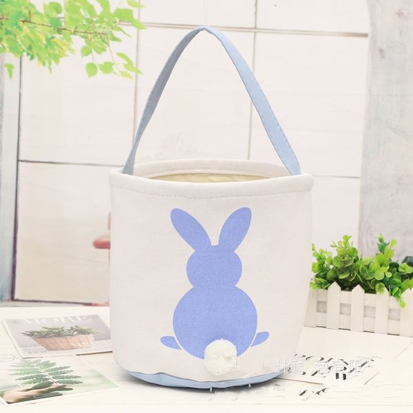 

easter rabbit basket easter bunny bags rabbit printed canvas tote bag egg candies baskets 4 colors 269 g2