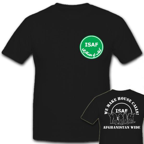 

summer tee shirt isaf we make house calls afghanistan wide international security - t shirt fashion t-shirt sport hooded sweatshirt hoodie