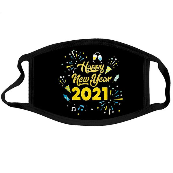 

new dhl shipping 2021 xmas face mask happy year fashion dustproof windproof mouth cover christmas protective masks kimte