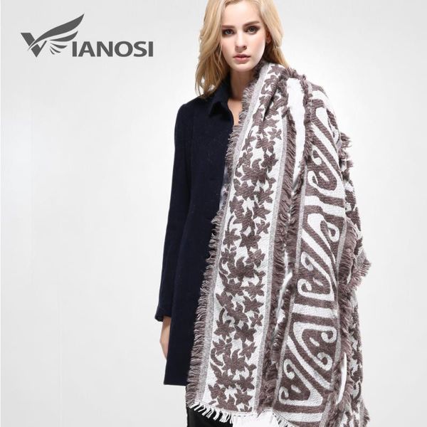 

уютный шотландка одеяло [vianosi] 400g женщин в шарф wrap шали шеи похититель теплый марка мягкого хлопка шарфы женщина va083, Blue;gray