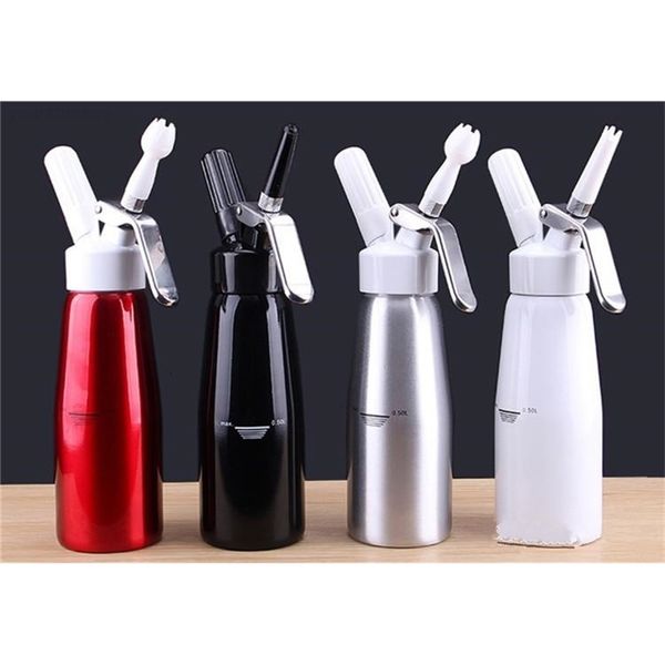 

aluminum whipped cream dispenser pint gourmet 500ml whipper stainless steel decorating nozzles & plastic pastry tube dhl free