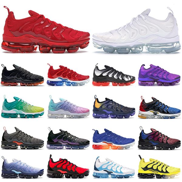 

tn plus men women running shoes triple black cool grey coquettish purple eggplant game royal lemon lime mens trainer sports sneakers
