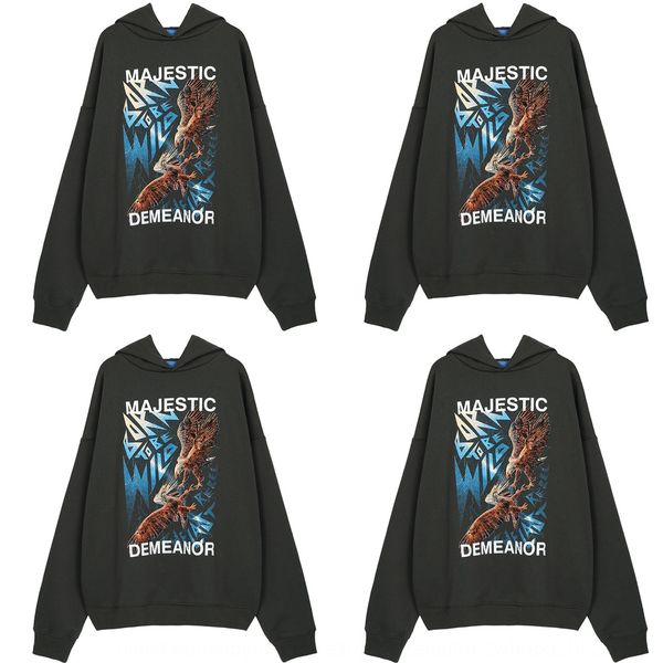 

ovdy моды темно ins улицы хип-хоп плюшевый hoodie свободного свитера для мужчин и женщин тенденции пальто hoodiehoodie hoodiecoat owh69, Black