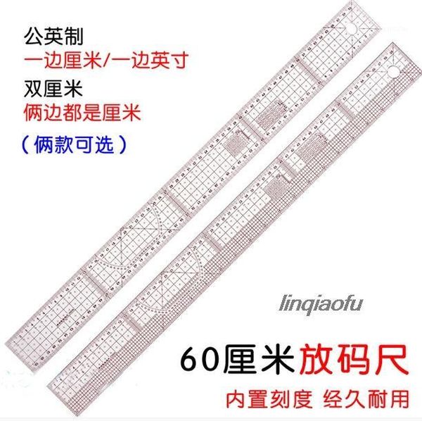 

multifunctional yardstick, clothing plate making plate drawing three-dimensional tailor tool 60cm1, Black