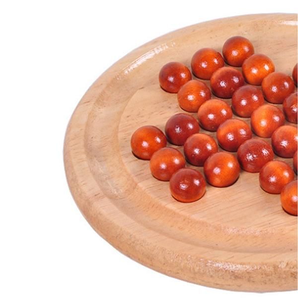

14cm classic peg solitaire solo noble puzzle iq mind brain teaser puzzles board wooden game toys for adults children zxh sqcbjx pingtoy