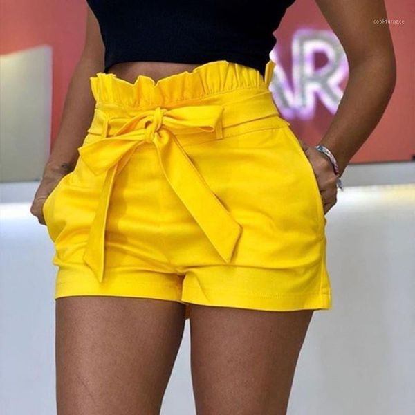 

women's shorts ladies party summer solid casual fashion ruffles bottoms shorts solid color elegant sweet leisure lady1, White;black