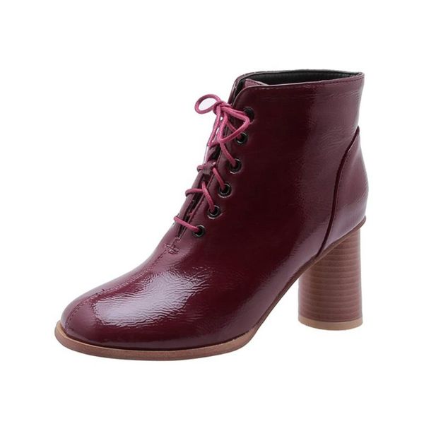 

boots woman super big size 32-48 round toe med knee women casual increased high heel .5cm fashion warm shoes 77-6, Black