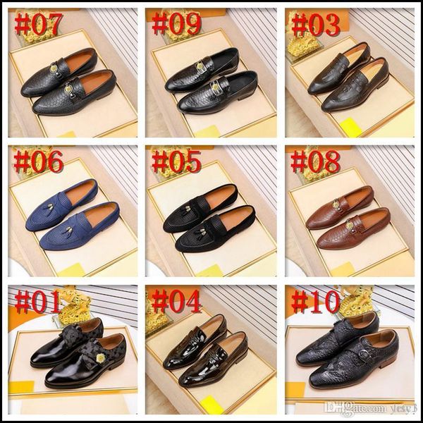 

q4 men fashion loafer shoes party luxury dress casual rhinestone pointed toe flat breathable party dress shoes 33, Black
