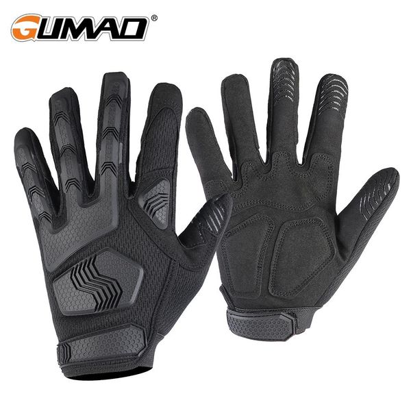 

тактические перчатки пешие прогулки велоспорт полный finger перчатки guantes military army combat стрельба airsoft велосипед охота защитные, Black