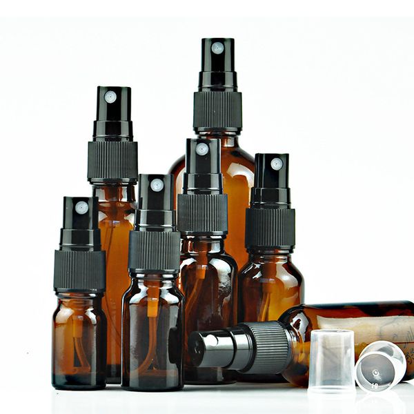

100ml empty brown glass spray atomizer pumps for essential oils travel perfume bulk portable hand sanitizer bottle
