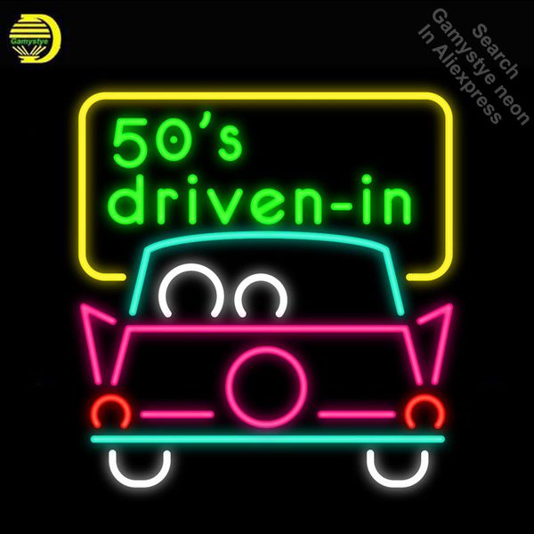 

neon signs for 50s drive in neon light sign handcrafted neon bulbs sign real glass tube decorate game room signs dropshipping