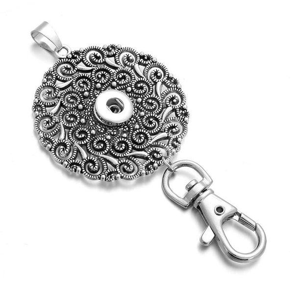 

new snap jewelry 12mm 18mm retro round snap button keychains keyring pendant for women gi qylgpz
