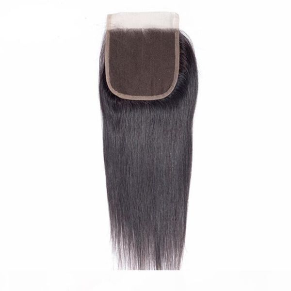 

my queen brazlian human hair 4*4 swiss hd lace closure frontal silk straight with baby hair, Black;brown