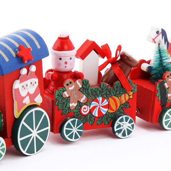 

children desk xmas christmas holiday wooden decor train ornament kids toy gift