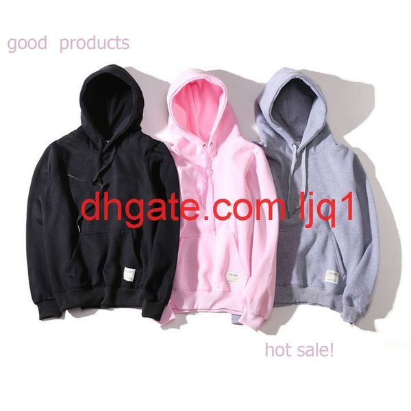

new fashion hoodie men women sport sweatshirt asian size s-xxl 5 colors cotton blend thick hoodie pullover long sleeve streetwear, Black