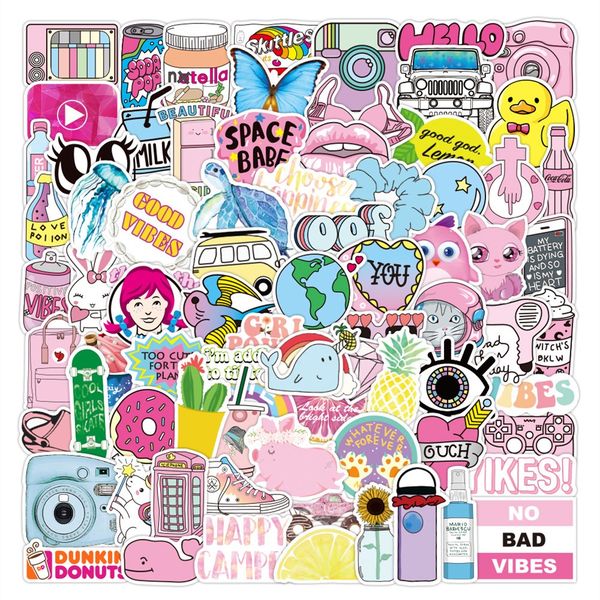 

100pcs vsco stickers waterproof no-duplicate graffiti sticker for skateboard lapluggage bicycle kids toy decal gifts