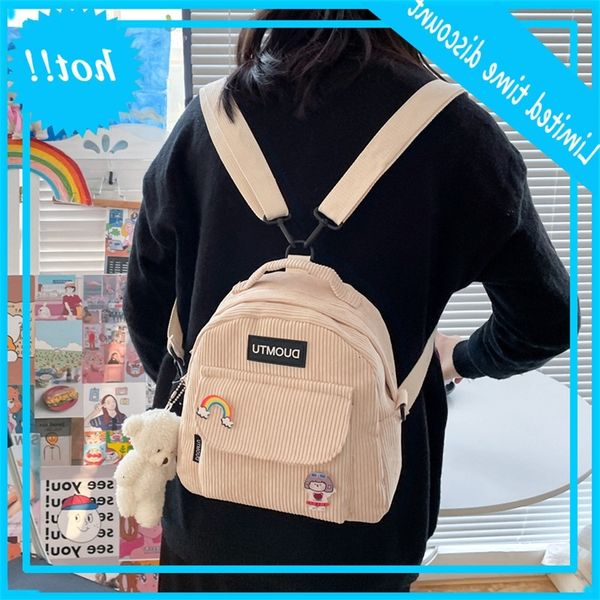 

2020 new korean corduroy multi purpose women's student versatile leisure one shoulder messenger bag