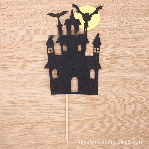 

w8rwb baking table black horror castle cakedessert halloween baking cake decoration halloween black horror castle cakedessert cake table dec