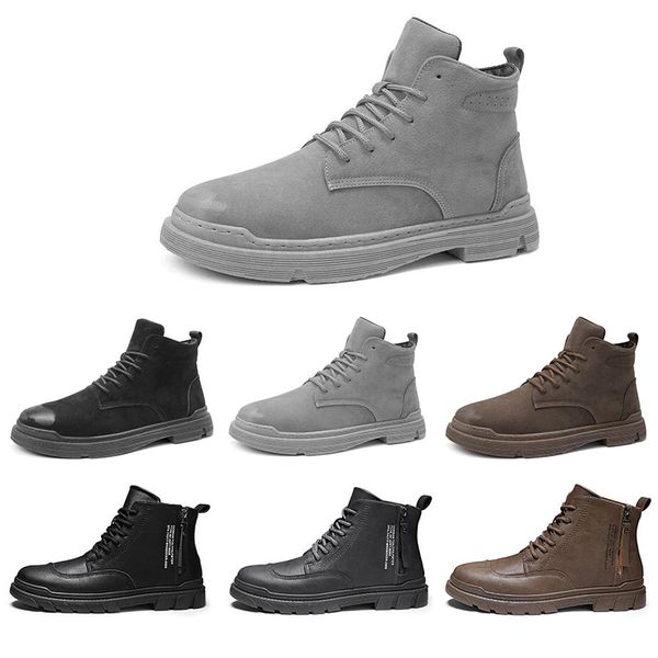 

non-brand mens winter shoes color grey brown black fashion outdoor shoes mens trainers sport sneakers online size 39-44