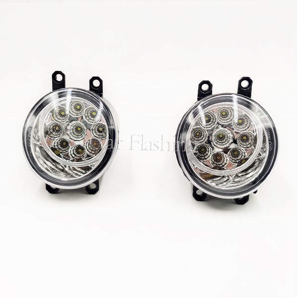 1Pair LED FOG Luzes Nevoeiro Tampa da lâmpada Grelhados Cabos de Bezel Switch Farol H11 Foglights para Toyota Corolla 2007 2009 2010 2010