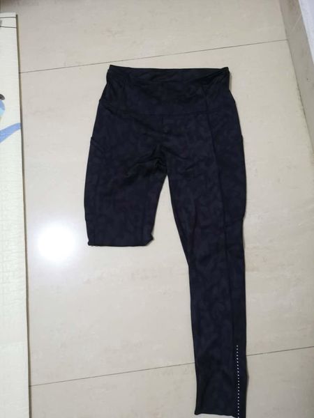 

gym 2020 women sports yoga high waist wear leggings elastic fitness lady overall full tights workout womens pants, Black