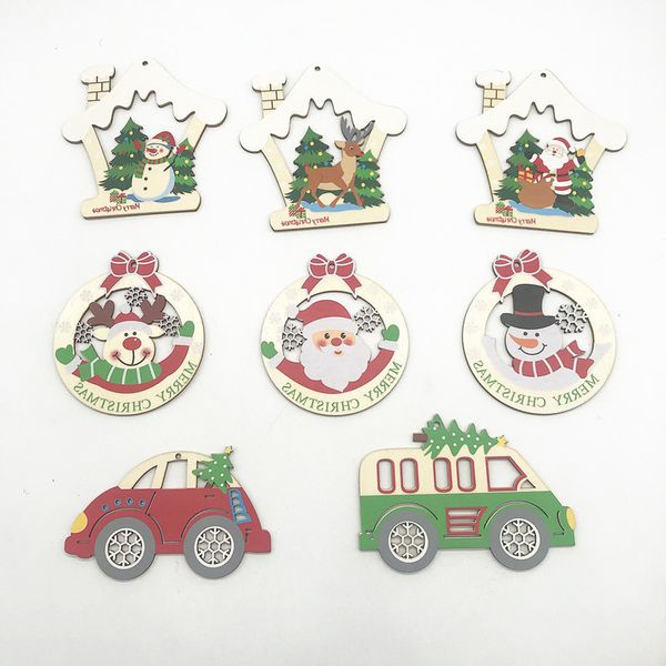 

printed tag wooden 10 pcs uv christmas decoration