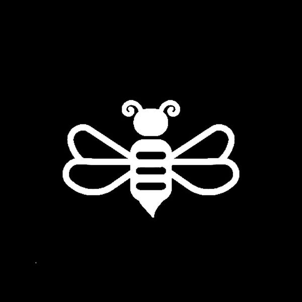 

simple line drawing bee car stickers fashion art stickers decals suitable for various models , 15cm*10cm