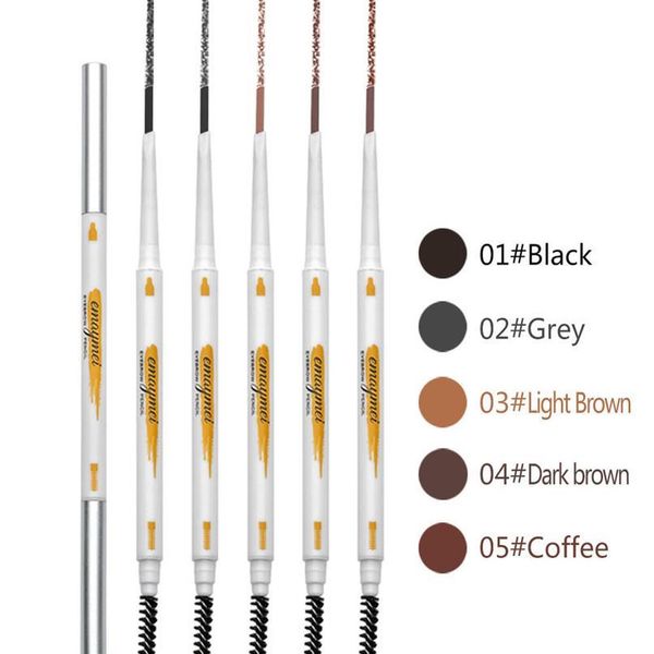 

eyebrow pencil small triangle eyebrow pencil double brush head natural waterproof sweat-proof long lasting eye ma jllcgh