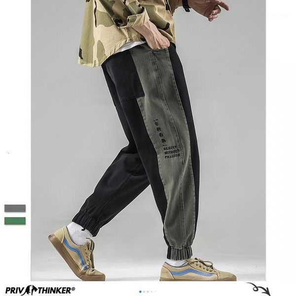 

cotton men cargo pants japanese man casual joggers 2020 autumn winter men's harem pants 4xl male clothes1, Blue