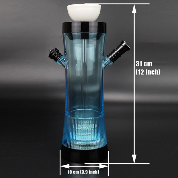 

portable acrylic with hose led light nargile sheesha narguile tuyau chicha cachimbas bottle type hookah set