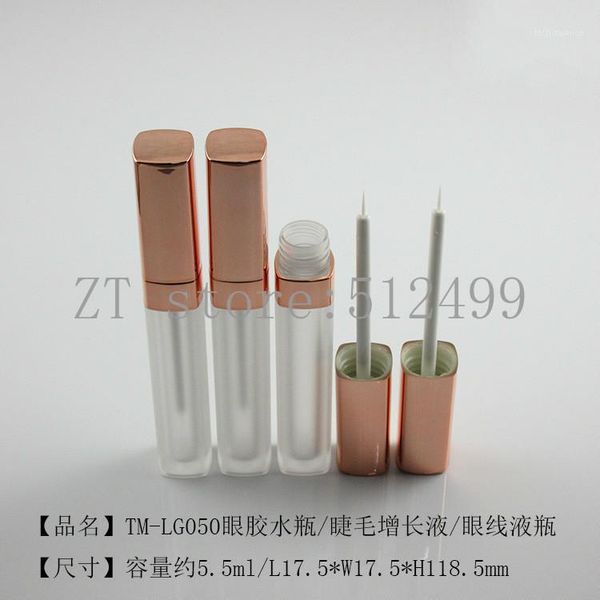 

20/50pcs/lot 5.5ml empty as rose gold cover makeup dull polish bottling bottle ciliary eyeliner gel eyelash growth liquid tube1