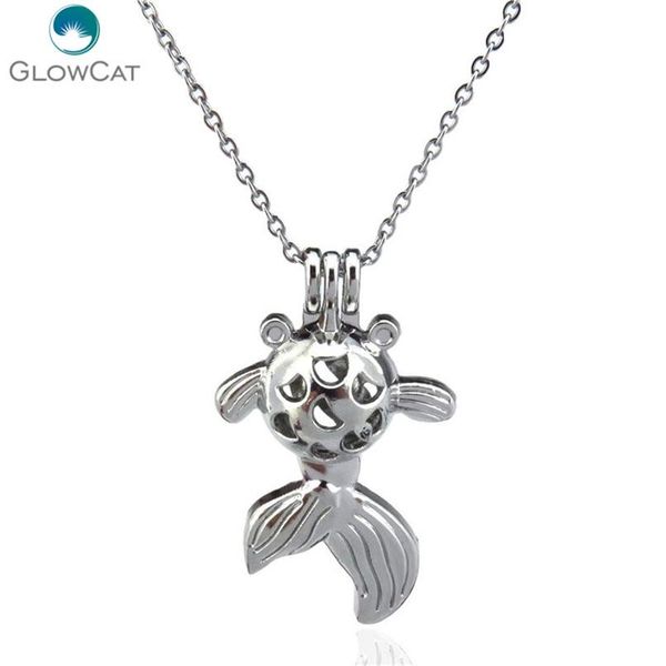 

k78 silver ocean sea fish диффузор медальон ожерелье kid ароматерапия сталь 16" аромат эфирное масло диффузор locket sqckab homes2007, Black