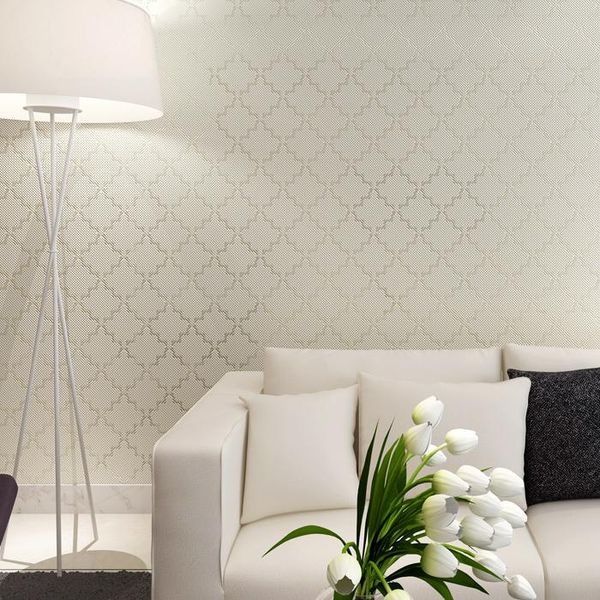 

quiet elegant cream bedroom wallpaper decor solid wallcovering papel de parede para quarto