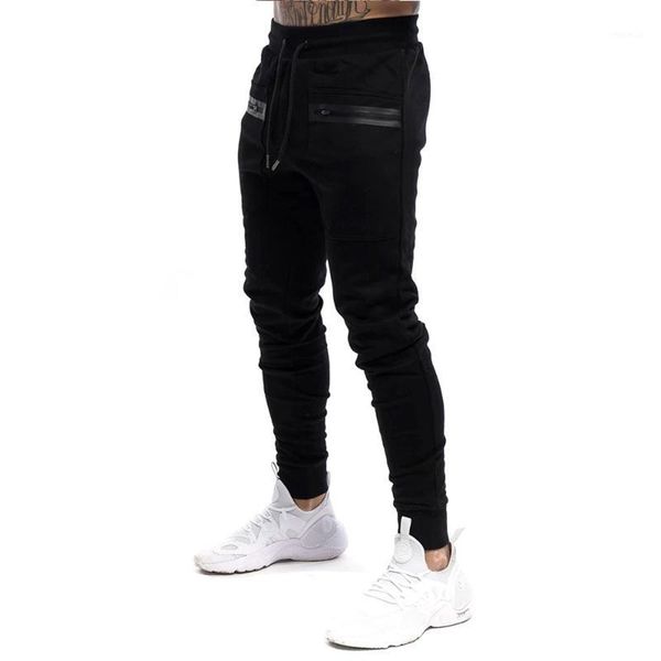 

black joggers sweatpants mens casual skinny cotton pants gym fitness workout trousers male spring sportswear track pants bottoms1