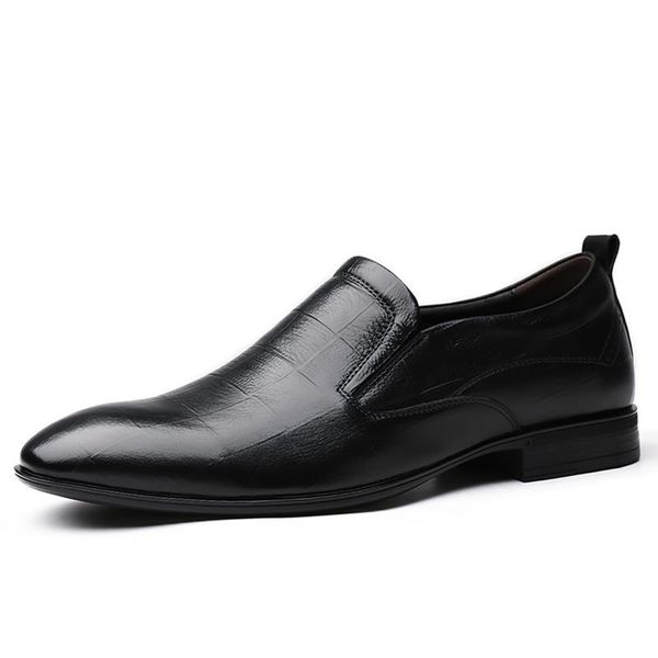 

classic black formal shoes men dress shoes loafers fashion business office men genuine leather