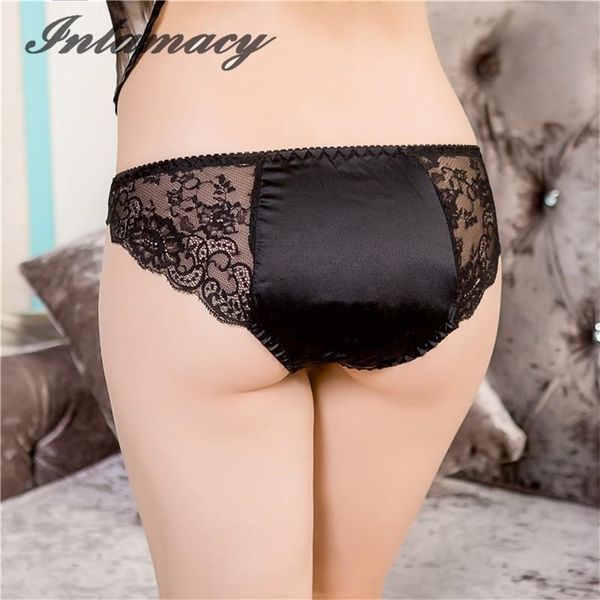 

100% natural silk, silk underwear, triangle, sexy, silk, lace 201112, Black;pink