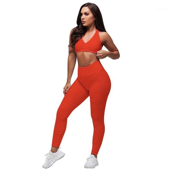

yoga outfits zcxqm seamless set women fitness gym leggings sport pants bra 2 piece sets running suit workout leggings1, White;red