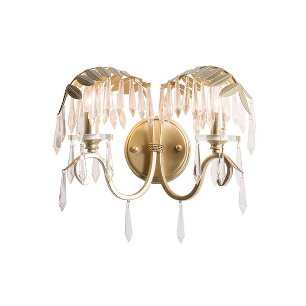 

wall lamp luxury crystal lights gold vintagle living room bedroom sconce lighting