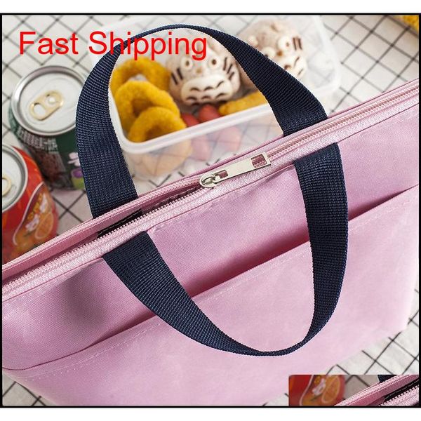 

new aluminum film thick portable waterproof lunch bag insulation bag oxford cloth tote picnic packet lunch bag qylyxa sweet07