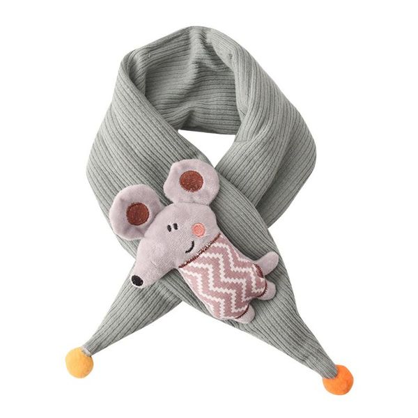 

scarves ostrich cute cartoon toddlers kids neckerchief winter padded cotton children warm wrap, Blue;gray