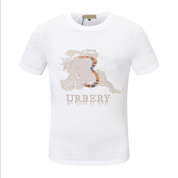 

designer tide mens t shirts chest letter laminated print short sleeve high street loose oversize casual t-shirt 100% pure cotton for me#m-x, White;black